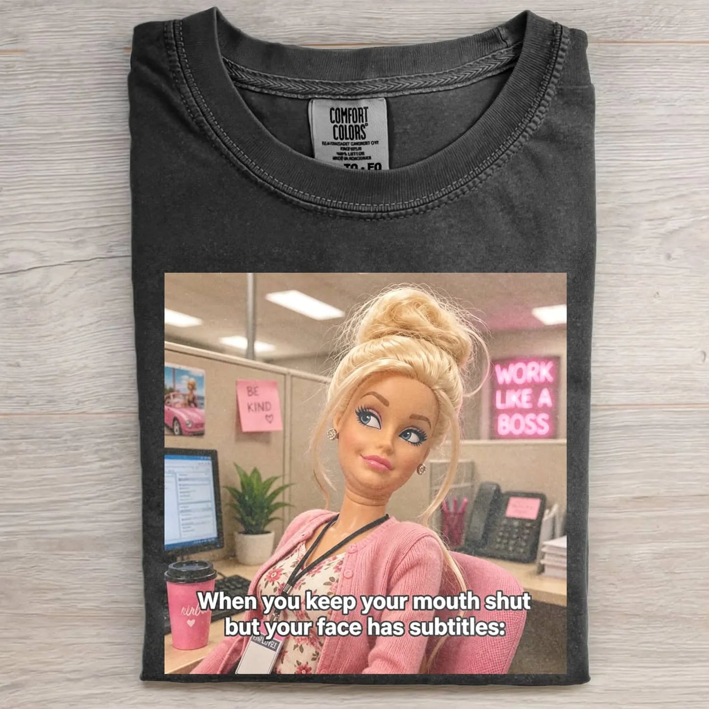 MEAN FACE DOLL GIRL MEME TEE
