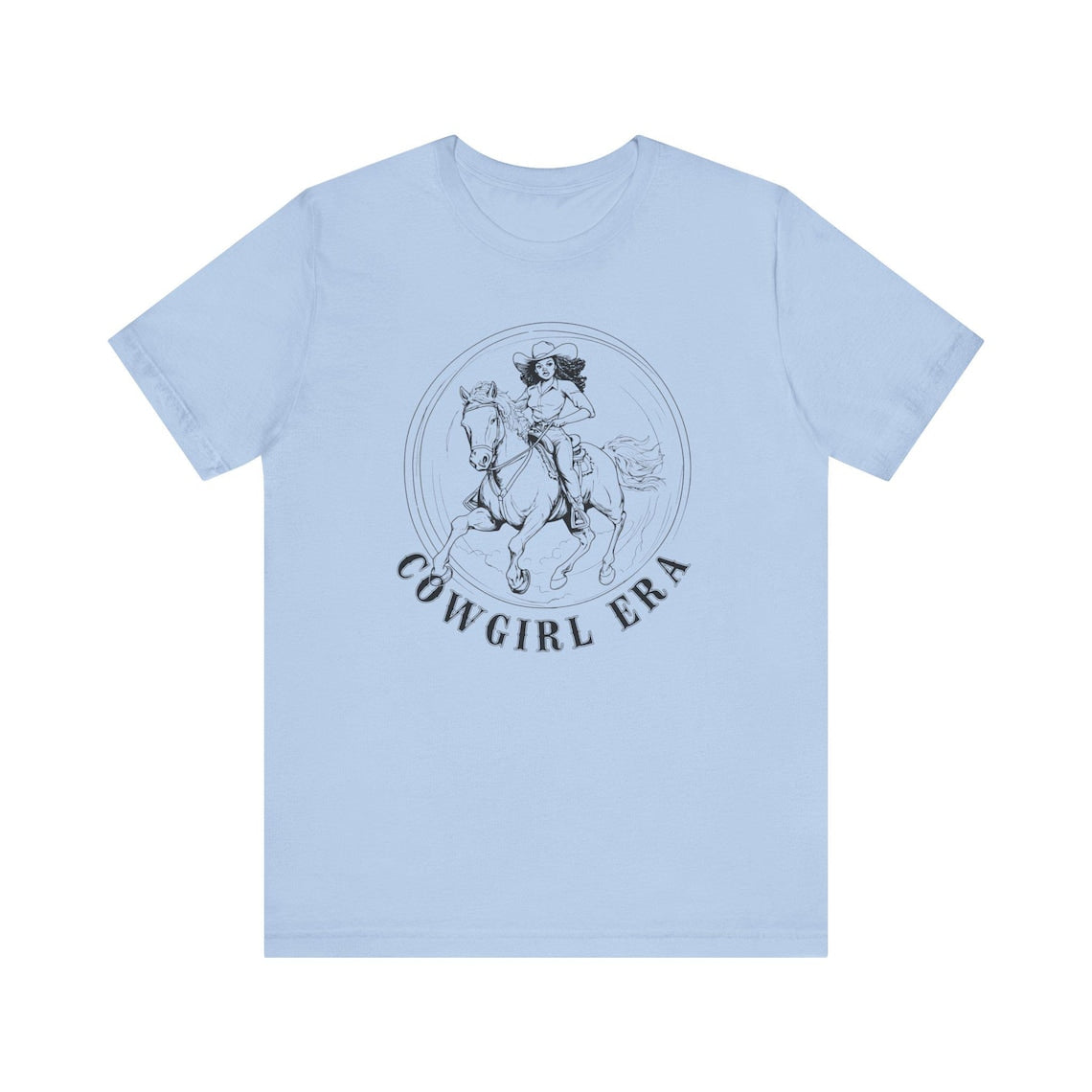 Cowgirl Era Crew Neck Short Sleeve Cotton T-shirt