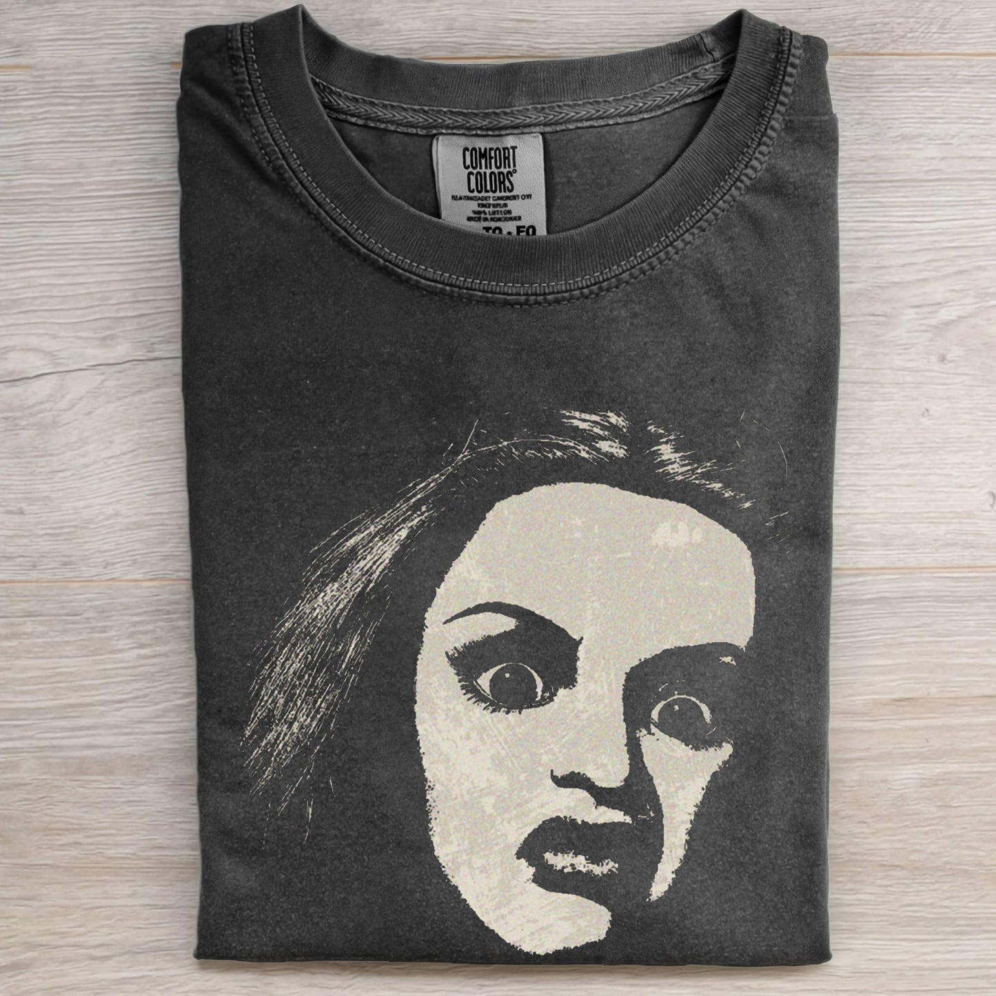 DOLL FACE MEME VECTOR ART TEE