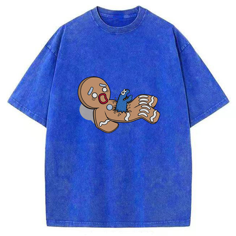 Alien Nom Nom Washed T-Shirt