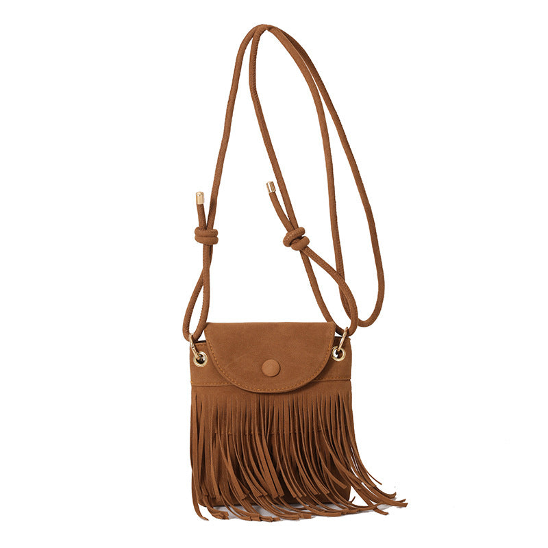 Suede Casual Crossbody Shoulder Small Square Bag