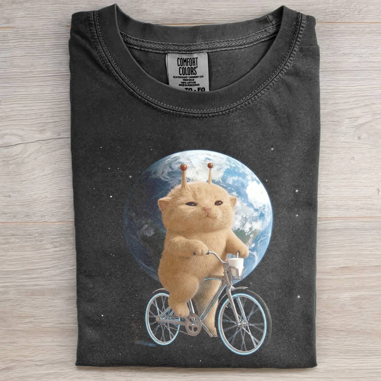 ALIEN CAT FUNNY MEME T-SHIRT