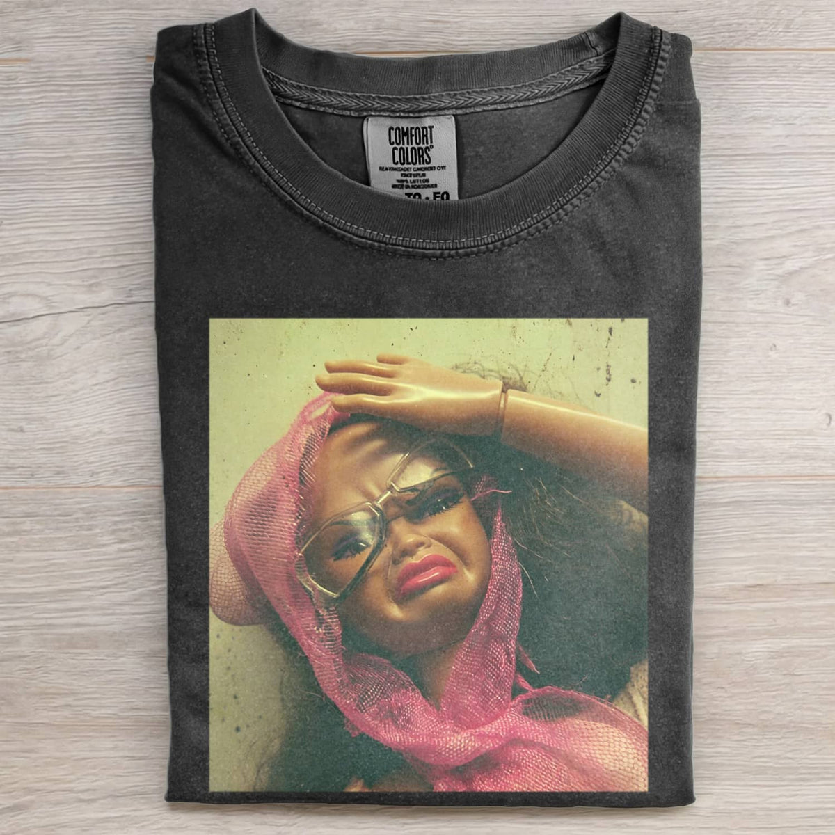 BLACK GIRL DOLL GIRL FACE MEME TEE