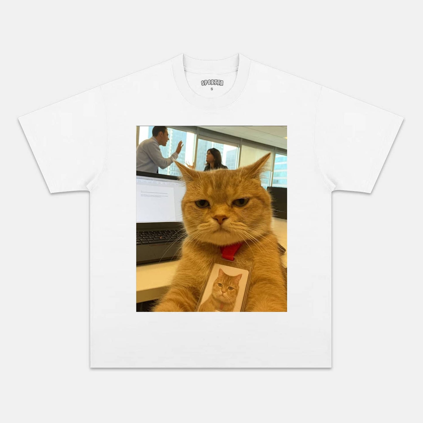 WACKY CAT TEE. 7.3