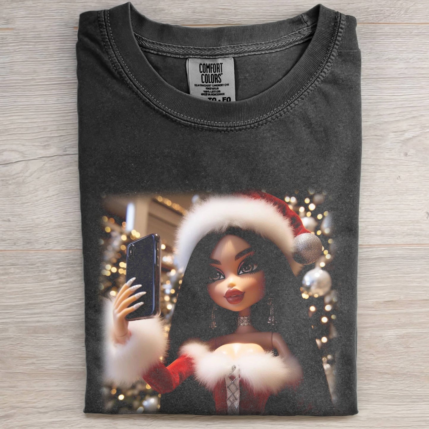CHRISTMAS SELFIE BRATZ PRINT T-SHIRT
