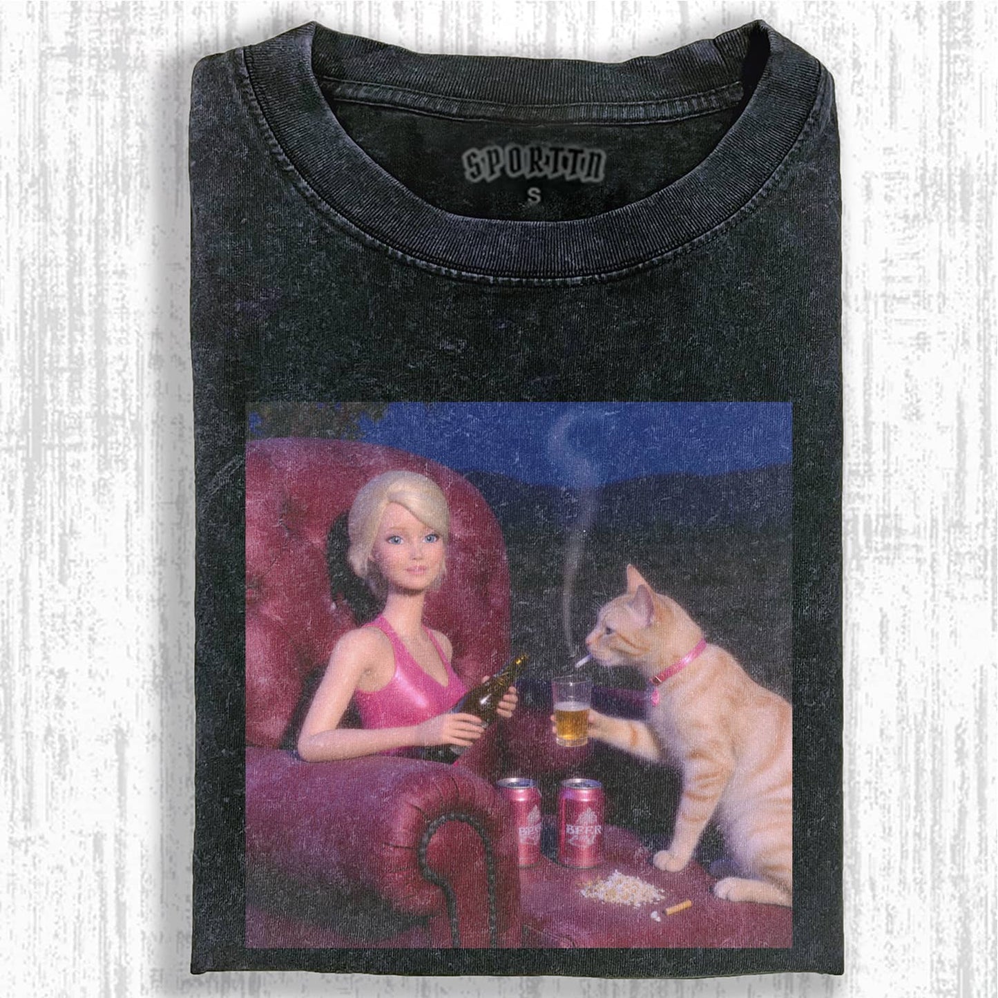 DOLL FACE MEME T-SHIRT