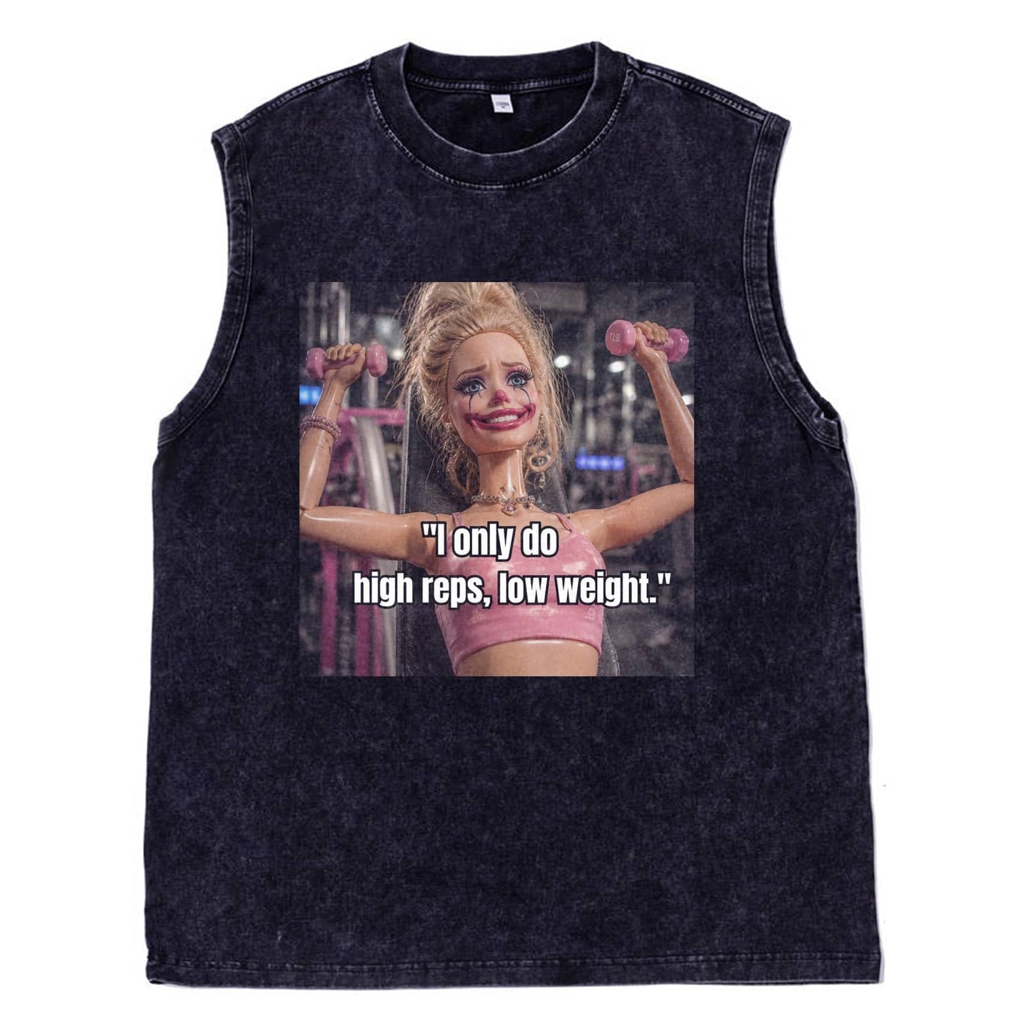 GYM DOLL GIRL FUNNY FACE MEME TEE
