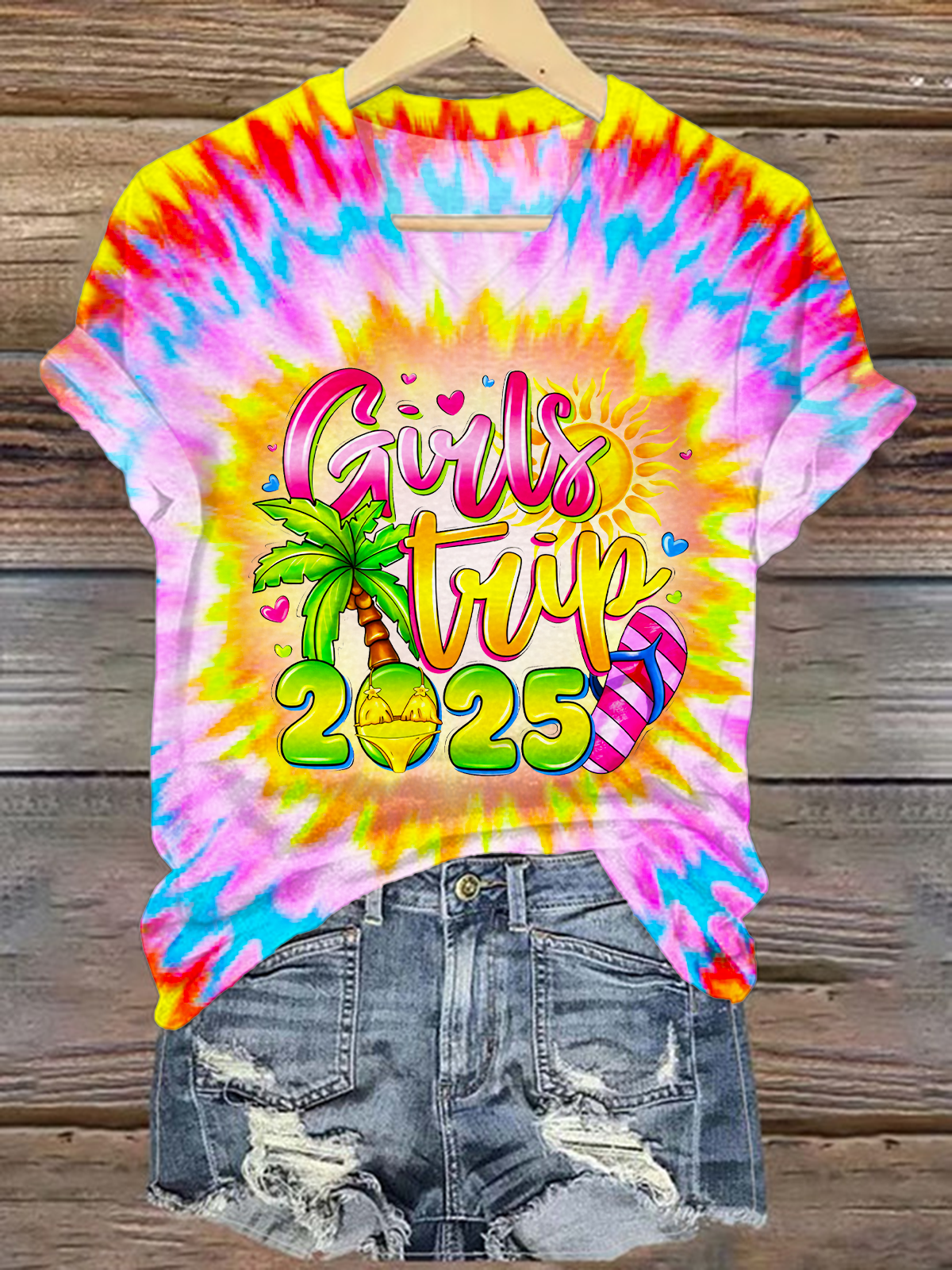 Girl's Trip 2025 V-neck T-Shirt