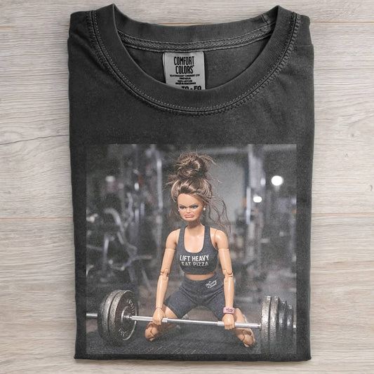 GYM DOLL GIRL FUNNY FACE MEME TEE