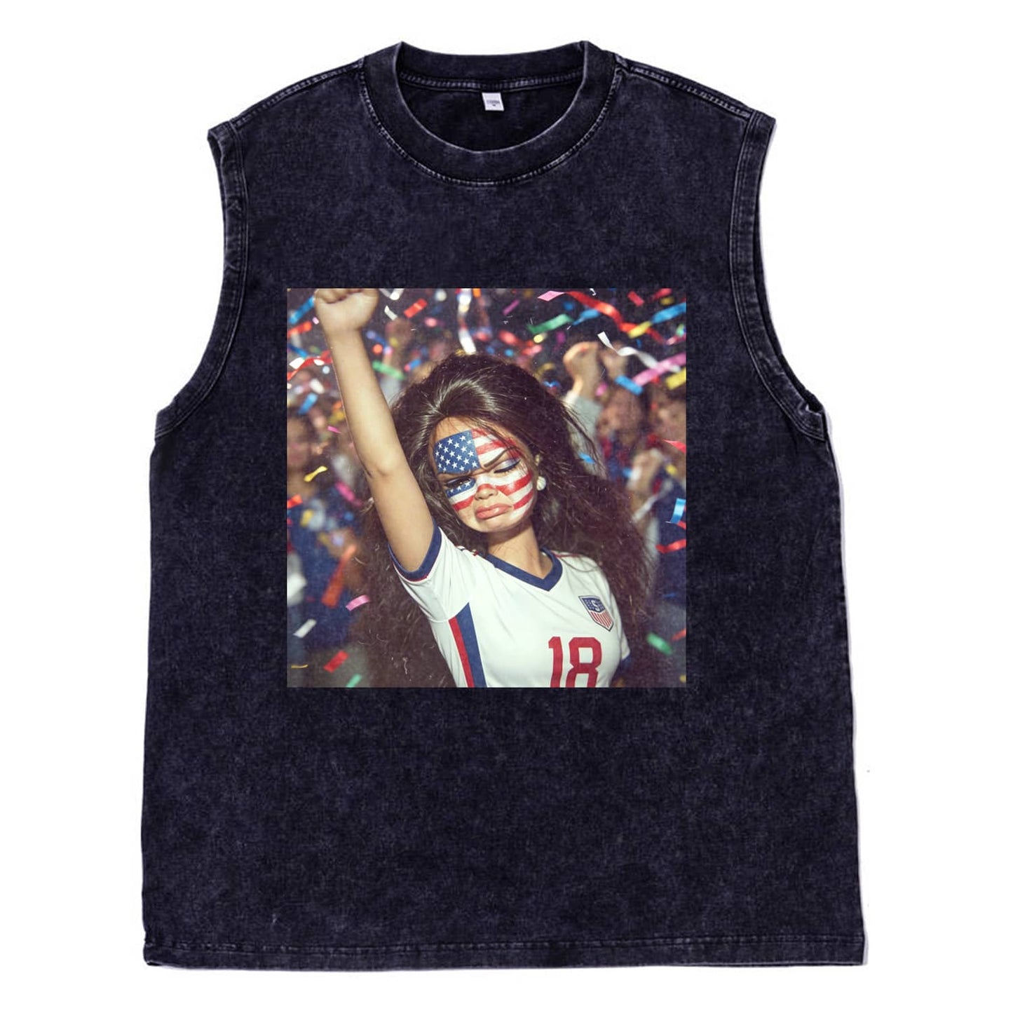 WORLD CUP DOLL GIRL FUNNY FACE MEME TEE
