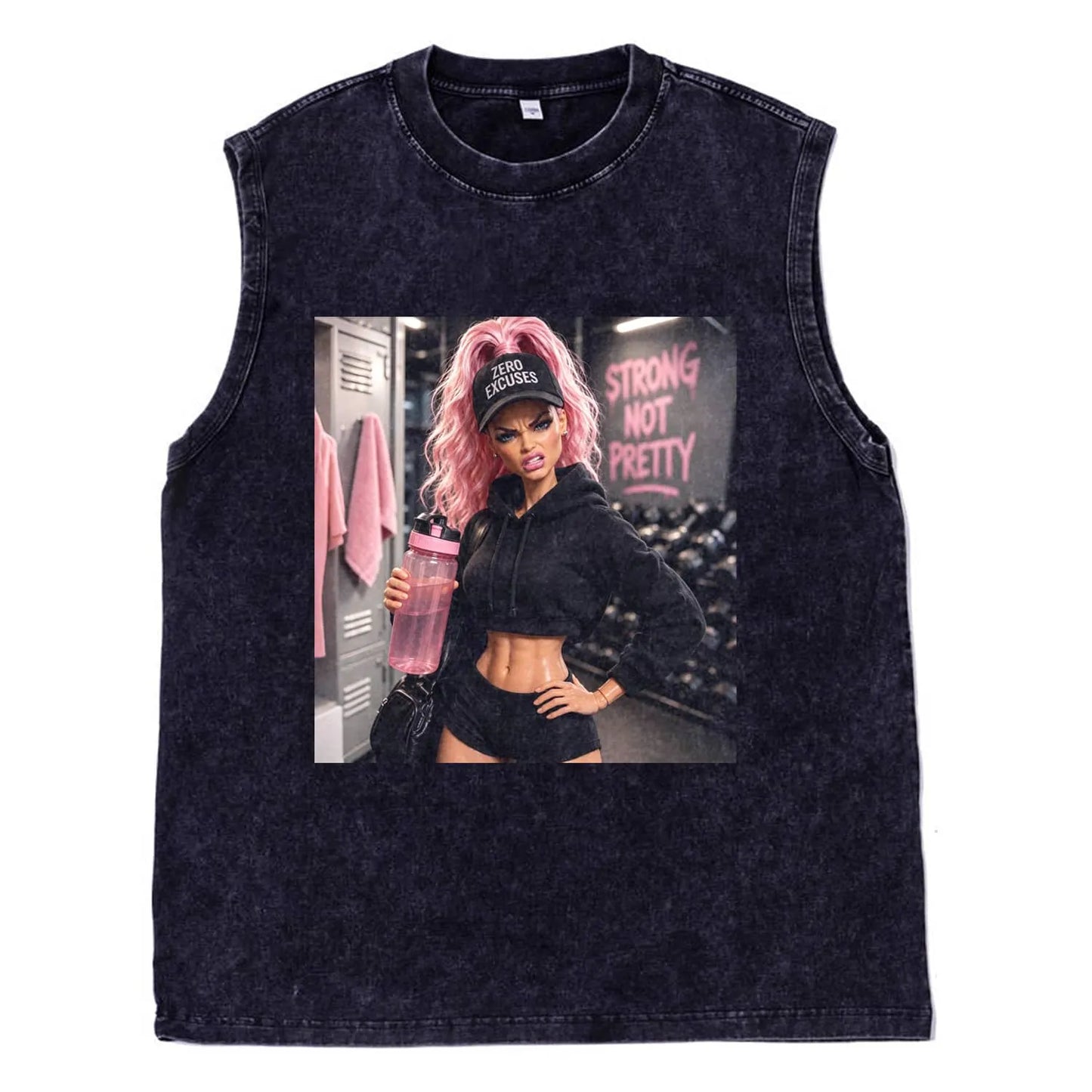 GYM DOLL GIRL FUNNY FACE MEME TEE