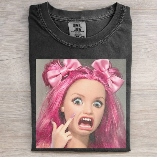 DISGUSTED DOLL GIRL FUNNY MEME TEE