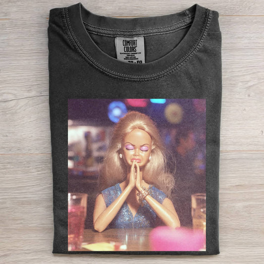 MOOD DOLL GIRL FUNNY FACE MEME TEE