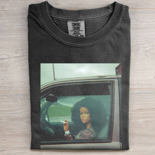 DOLL FACE MEME SMOKEY REFLECTIONS TEE