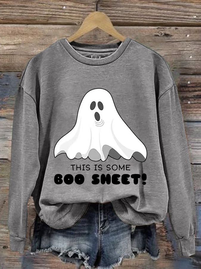 Women's Halloween Printed Sweatshirt
