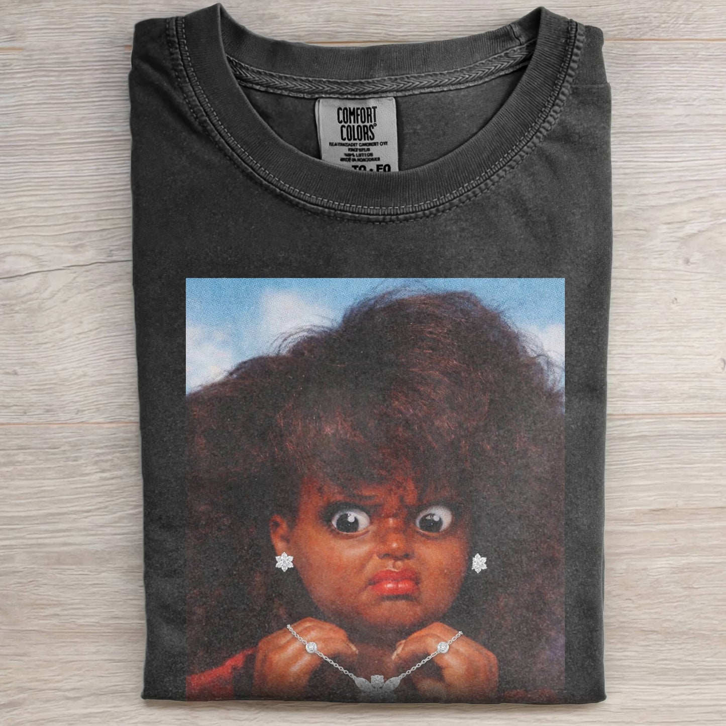 DOLL FACE MEME â€?BLACK GIRL WITH NECKLACE TEE