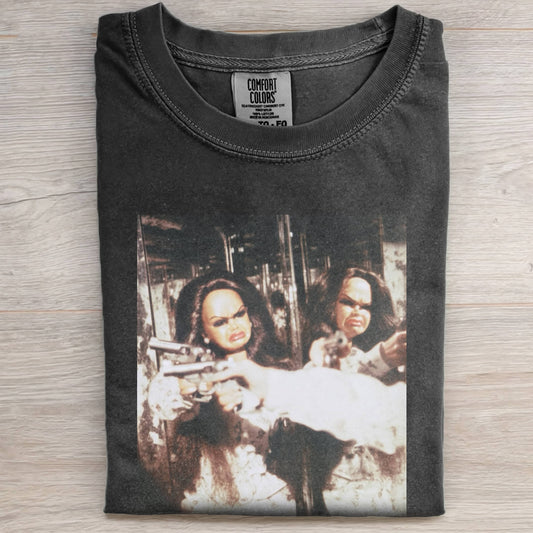 DOLL FACE MEME GUNPOINT REFLECTIONS TEE