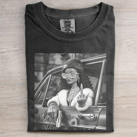 GANGSTER GRIL DOLL FUNNY MEME TEE