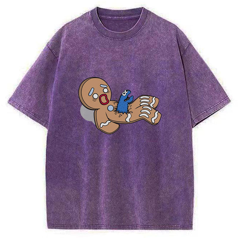 Alien Nom Nom Washed T-Shirt