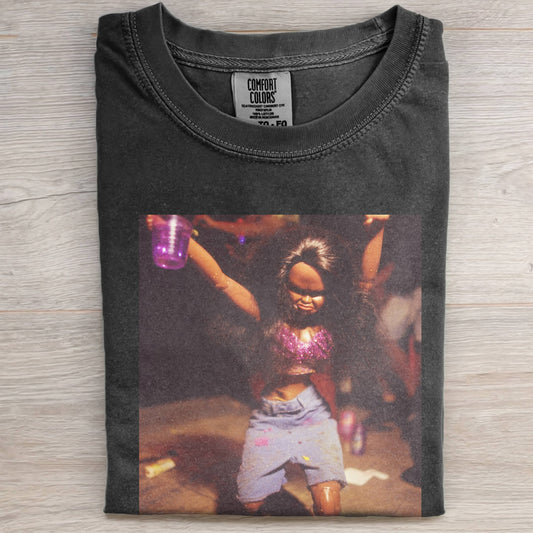 DOLL FACE BLACK DANCING TEE