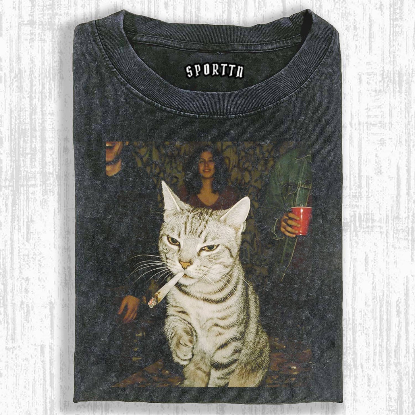 Cool Cat Smoking T-shirt