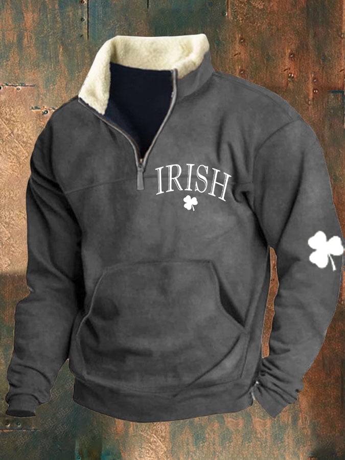 Men's St. Patrick's Day Shamrock Print Sweatshirt