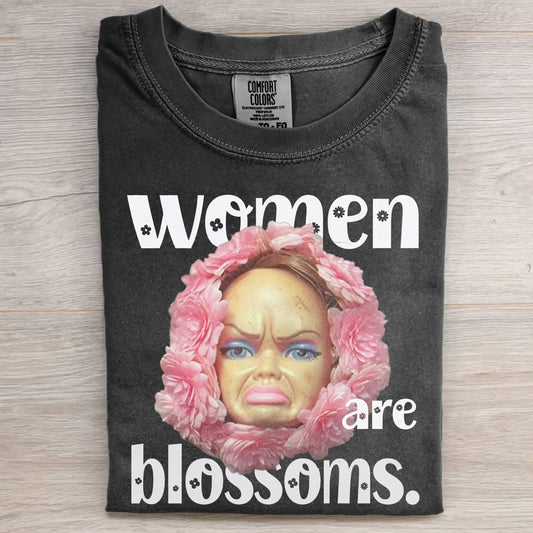 DISGUSTED DOLL FLORAL GIRL FUNNY MEME TEE