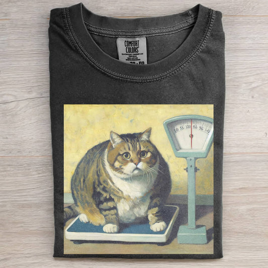 FUNNY FAT CAT MEME T-SHIRT