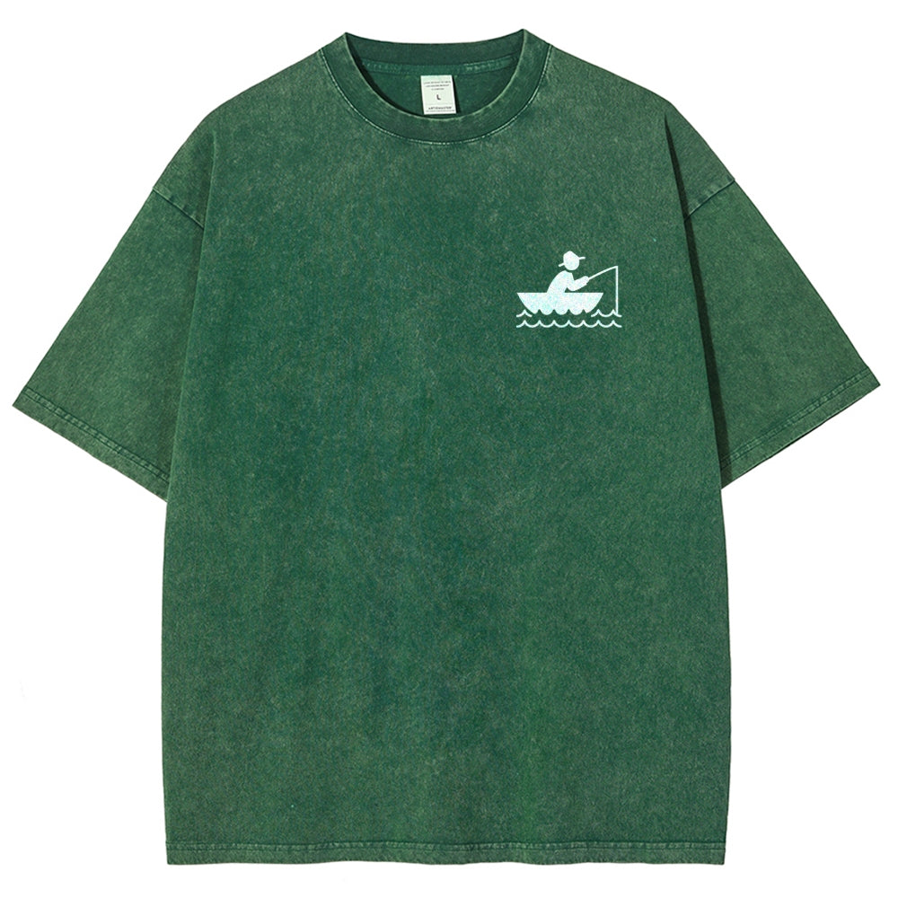 Fisherman Unisex Fit Washed T-Shirt