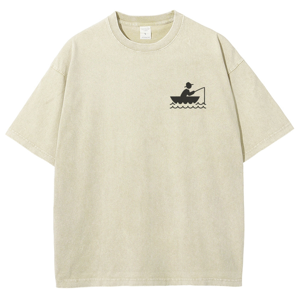 Fisherman Unisex Fit Washed T-Shirt
