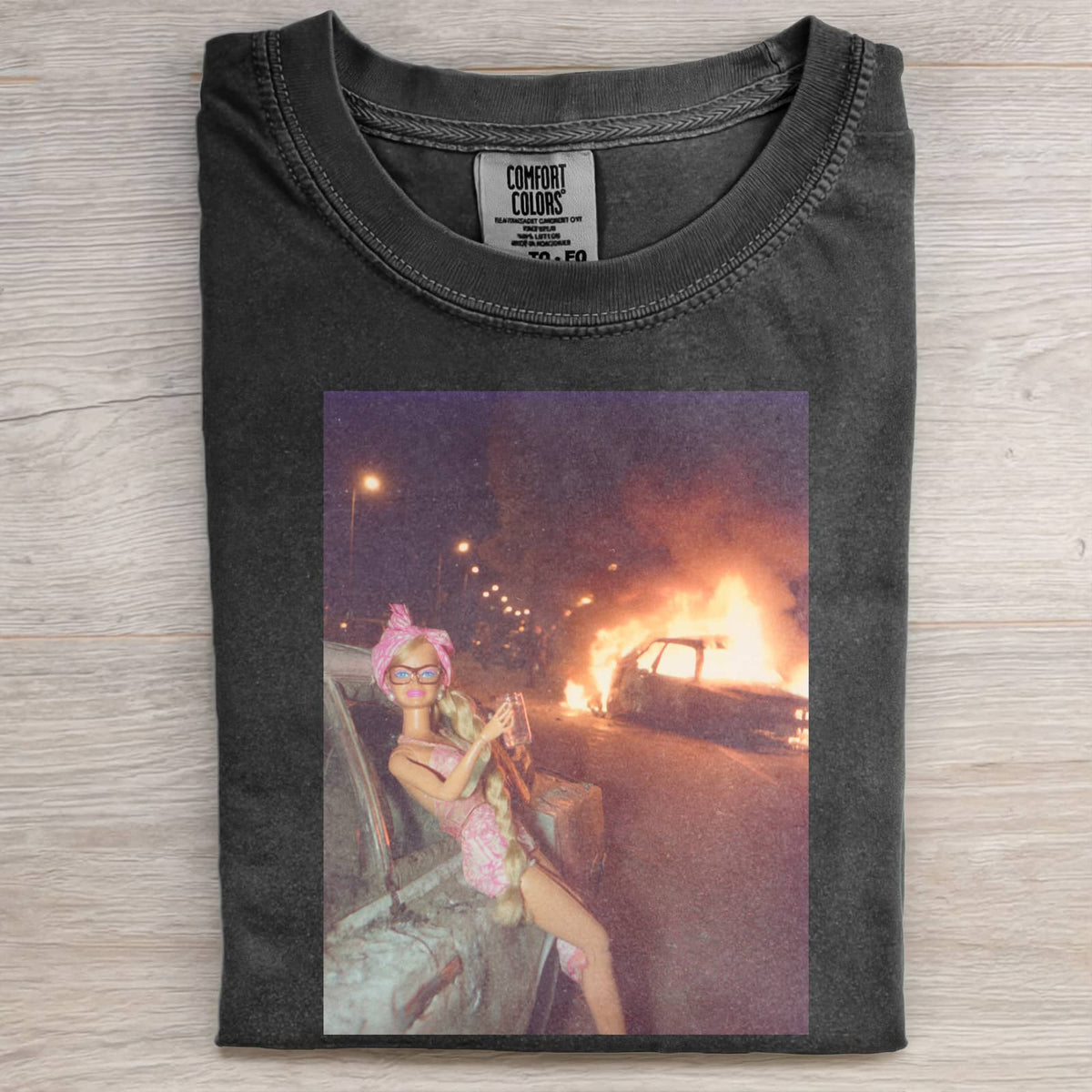 CHILL GIR DOLL FACE FUNNY MEME TEE