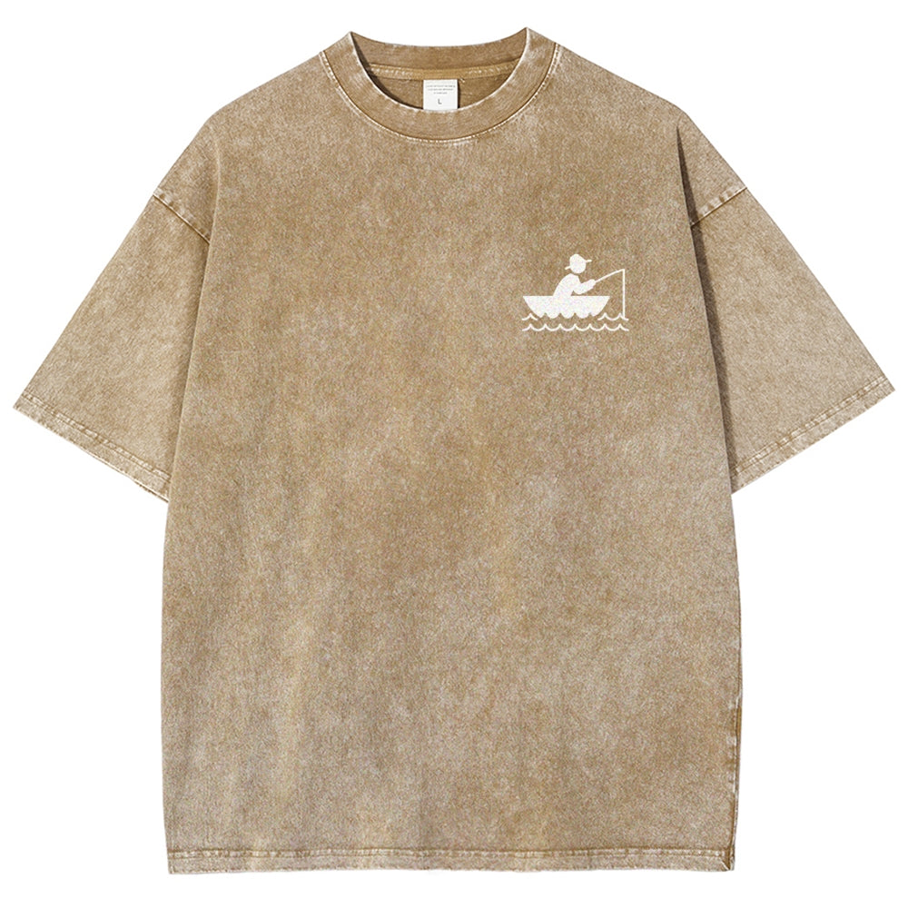 Fisherman Unisex Fit Washed T-Shirt