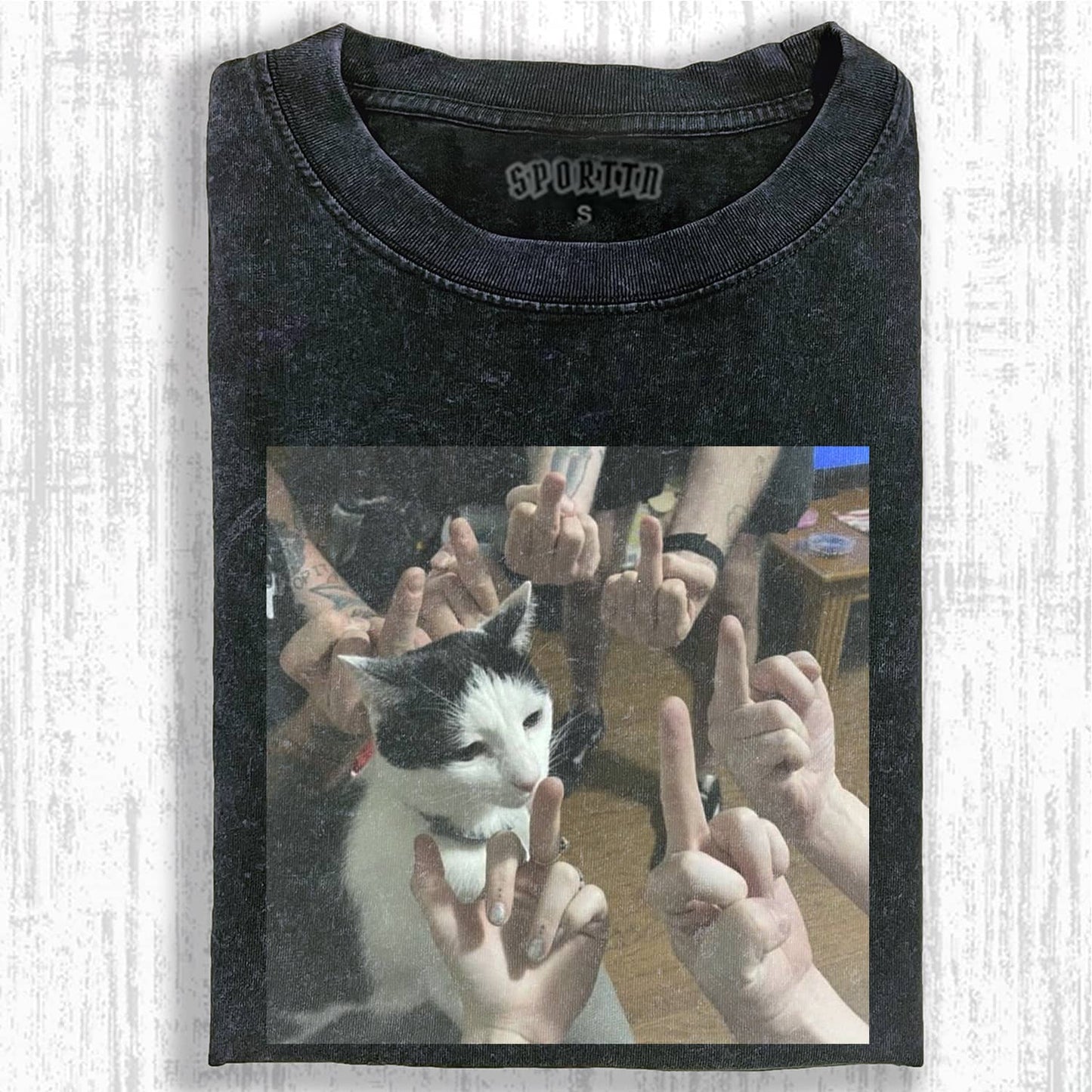 FUNNY CAT MEME T-SHIRT