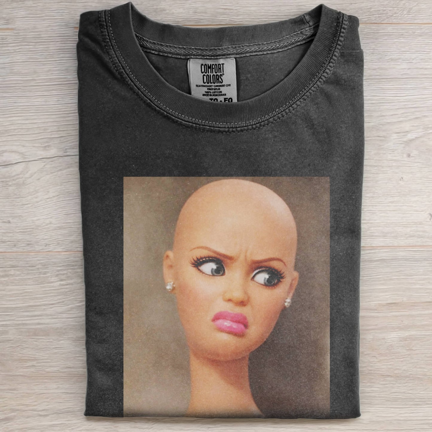 DOLL FACE MEME MOOD BALD & BOLD TEE