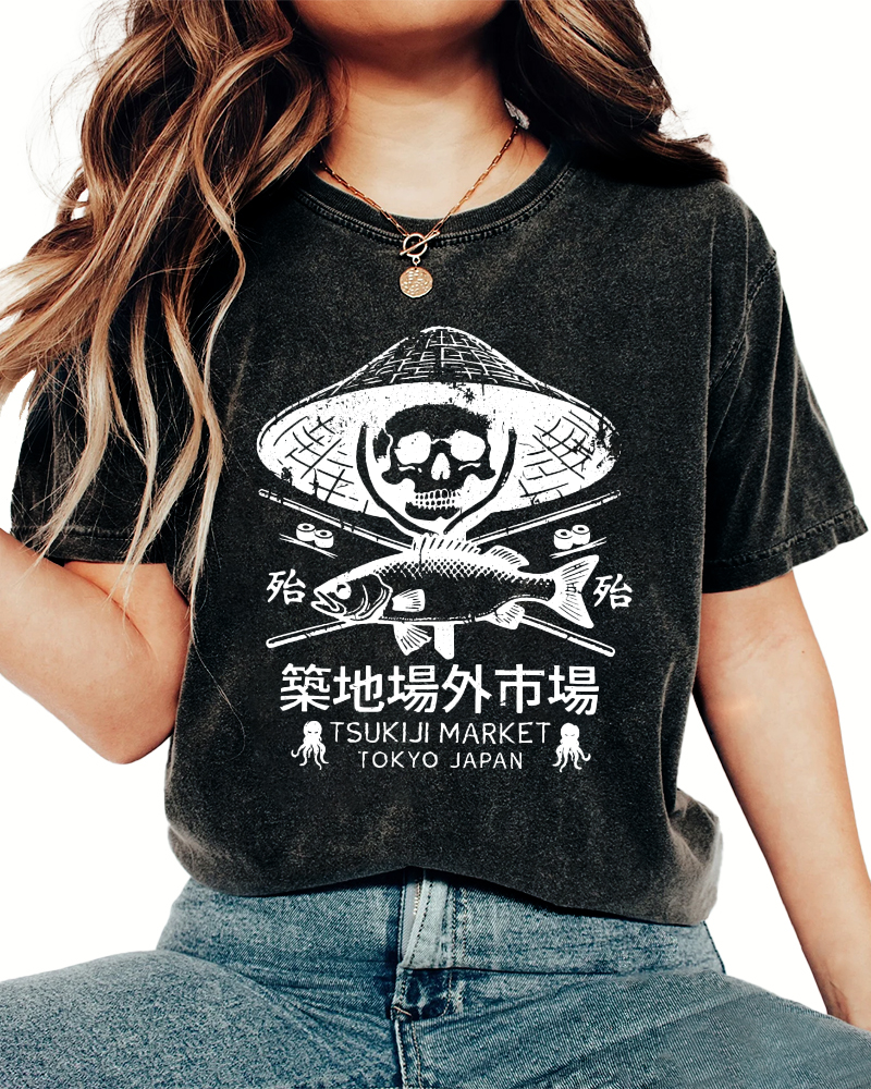 Off Site Market of Tsukiji Vintage Washed T-shirt