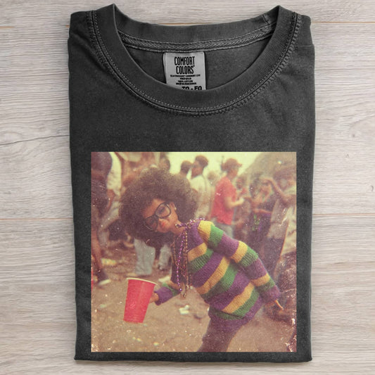 BLACK DOLL FACE PARTY DANCE POV TEE