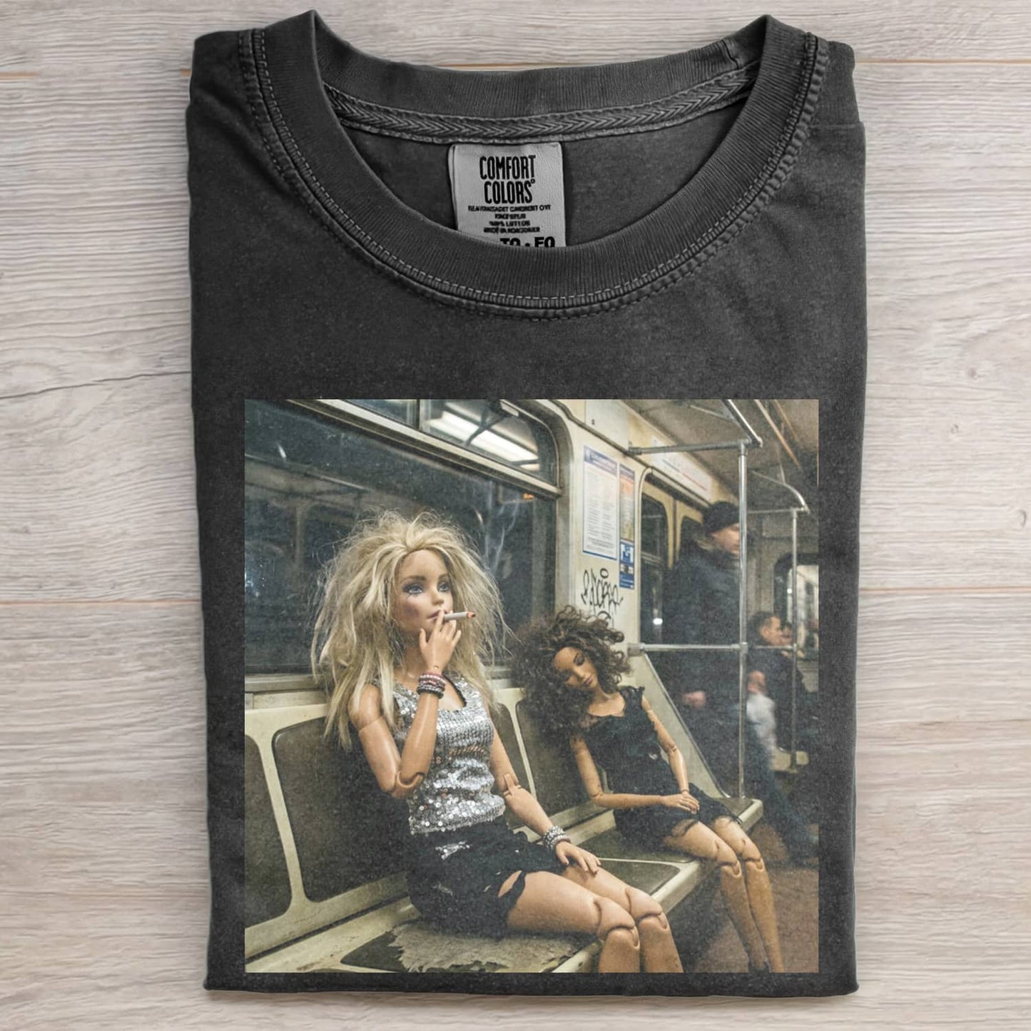 MOOD DOLL GIRL FUNNY FACE MEME TEE