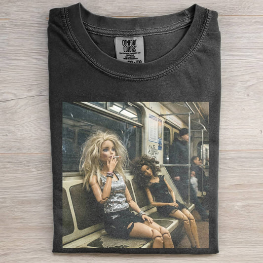 MOOD DOLL GIRL FUNNY FACE MEME TEE