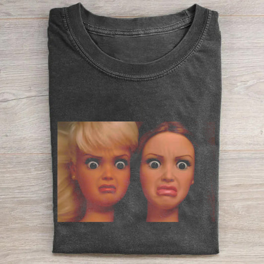 Funny Doll Face Meme T-shirt