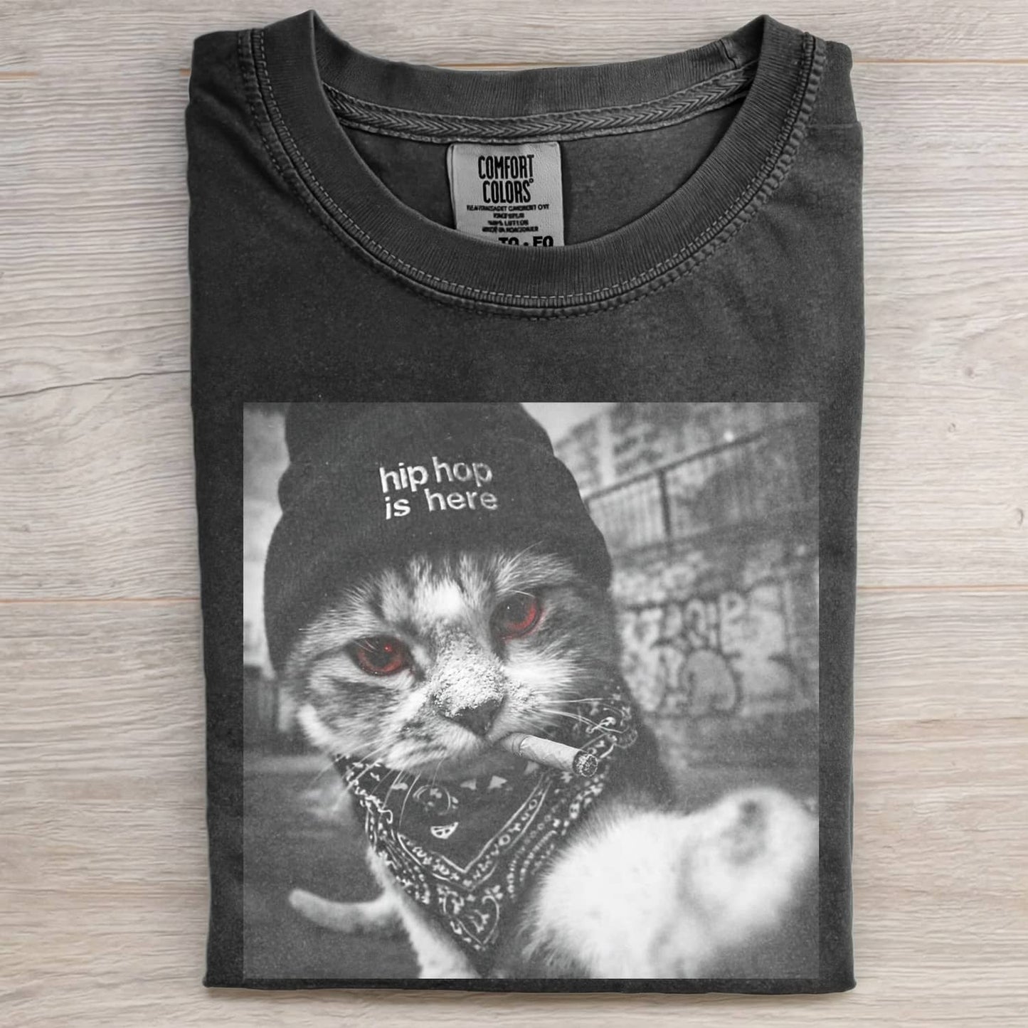 SMOKING CAT FUNNY MEME TEE