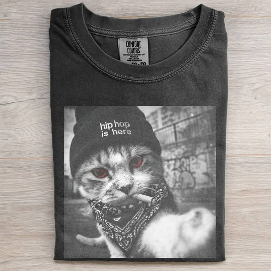 SMOKING CAT FUNNY MEME TEE