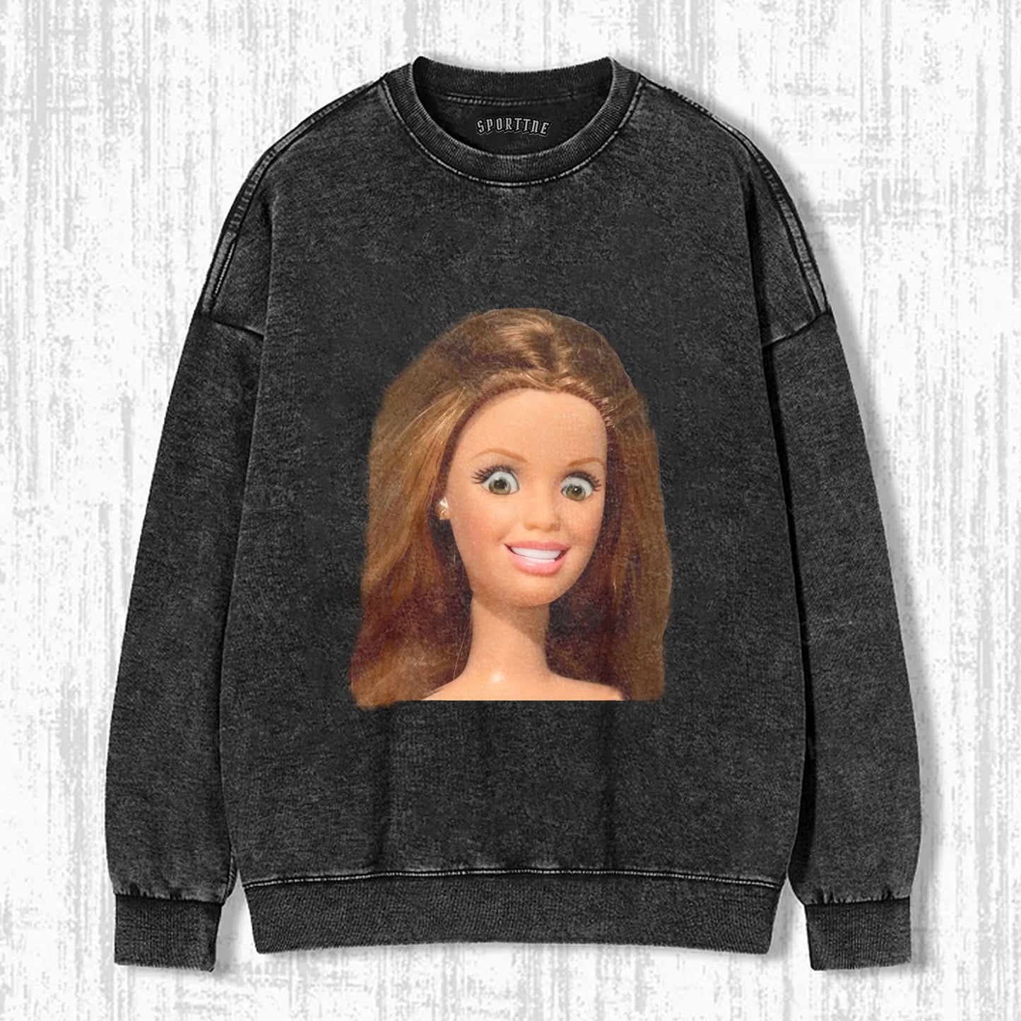 SURPRISED BARBIE PRINT T-SHIRT