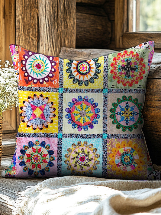 Vintage Floral Art Print Casual Pillow