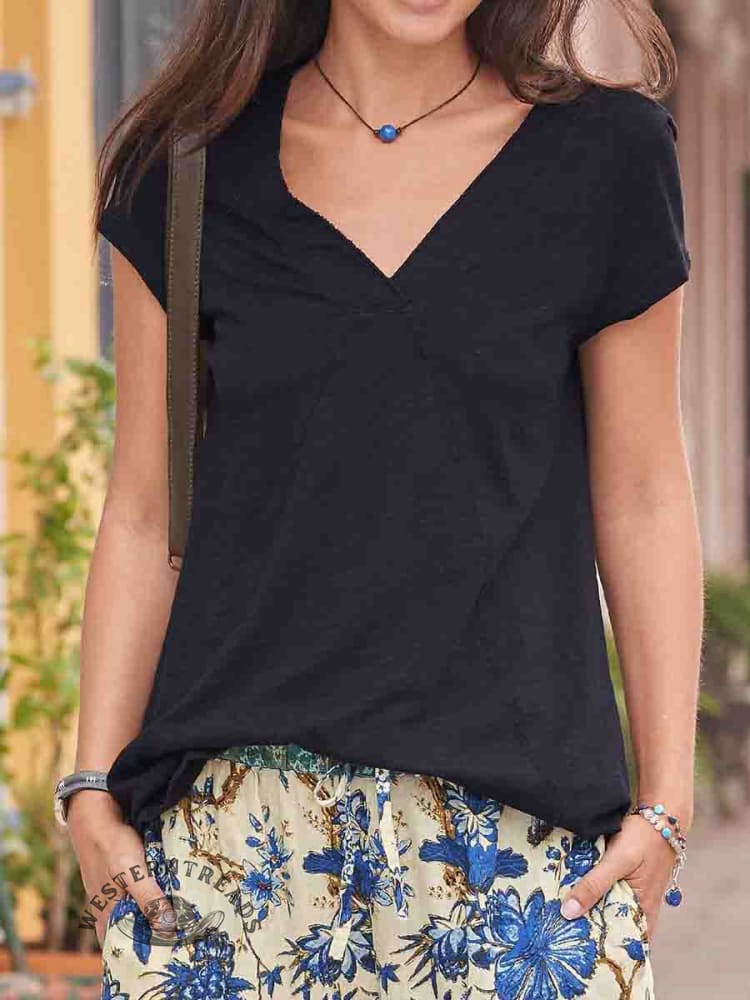 Women's V-neck Casual T-Shirt