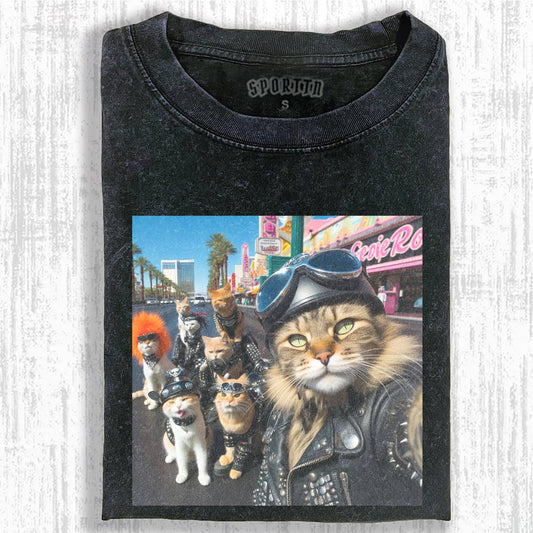 WACKY CAT MEME T-SHIRT