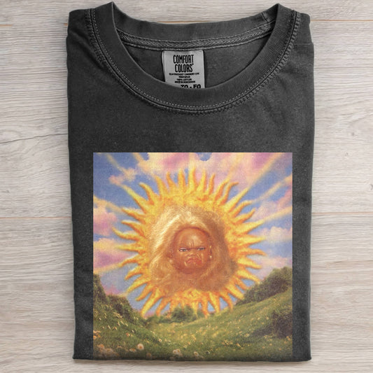 DOLL FACE MEME A GRUMPY SUNRISE TEE
