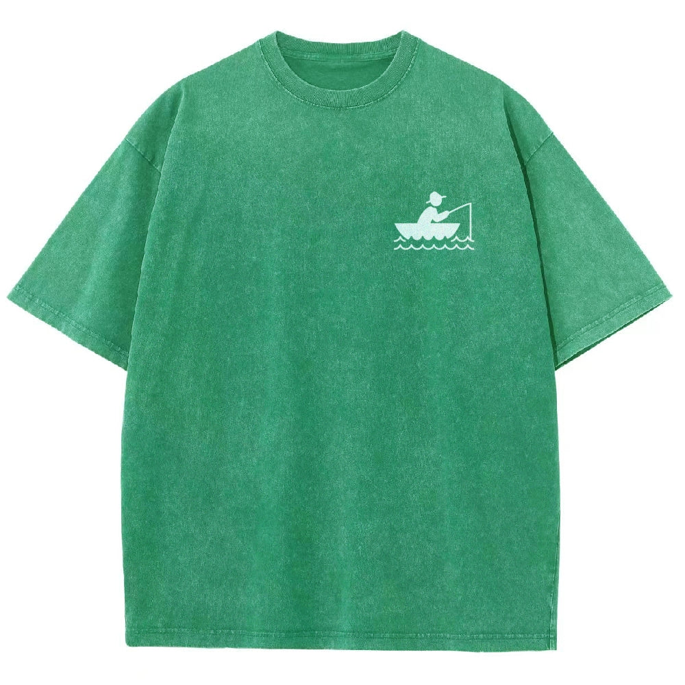 Fisherman Unisex Fit Washed T-Shirt
