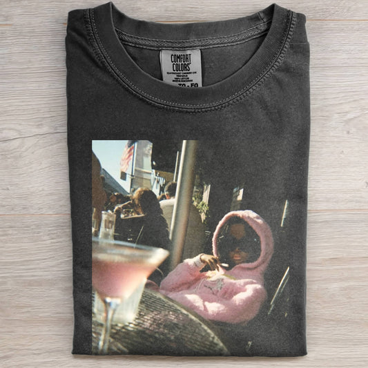 DOLL FACE MEME PINK HOODIE & MARTINIS TEE