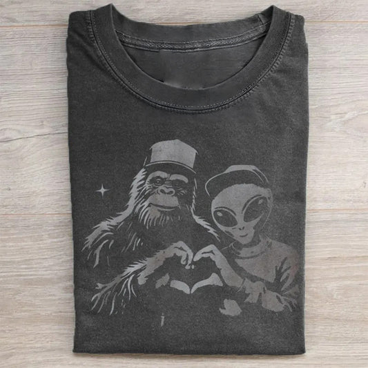 Bigfoot and Alien T-shirt