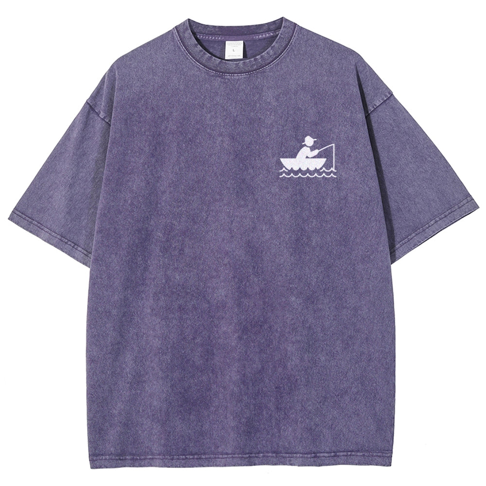 Fisherman Unisex Fit Washed T-Shirt